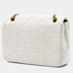 مملوكة مسبقًا حقيبة كروس بودي سان لوران باريس جيمي باتشوورك صوف جيرزي متوسطة بنية