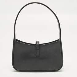 Pre Owned حقيبة كتف سان لوران باريس لو 5 آ 7 جلد سوداء صغيرة