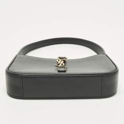 Pre Owned حقيبة كتف سان لوران باريس لو 5 آ 7 جلد سوداء صغيرة