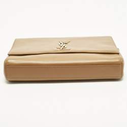 Pre Owned Saint Laurent Kate Reversible Medium Brown Leather Shoulder Bag