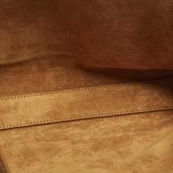 Pre Owned Saint Laurent Kate Reversible Medium Brown Leather Shoulder Bag