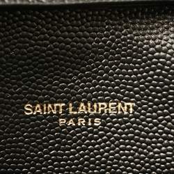 Pre Owned محفظة بسلسلة سان لوران كاساندر جلد ماتلاسيه أحمر