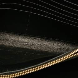 Pre Owned محفظة بسلسلة سان لوران كاساندر جلد ماتلاسيه أحمر