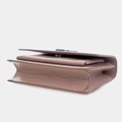 مملوكة مسبقًا Saint Laurent Sunset Mini Crocodile Embossed Leather Shoulder Bag