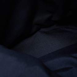 Pre Owned Saint Laurent City Orange Palm Tree Sunset Print Canvas Backpack