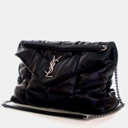 Pre Owned Saint Laurent Medium Lambskin Loulou Puffer Bag