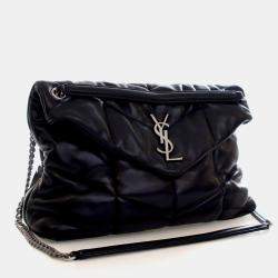 Pre Owned Saint Laurent Medium Lambskin Loulou Puffer Bag