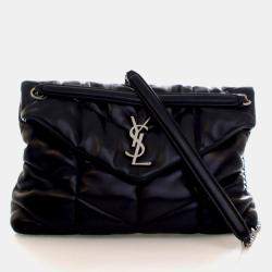 Pre Owned Saint Laurent Medium Lambskin Loulou Puffer Bag