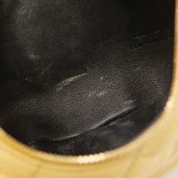 مملوكة مسبقًا Saint Laurent Icarino Yellow Quilted Leather Hobo