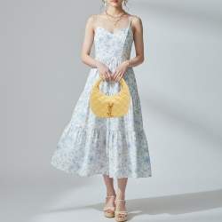 مملوكة مسبقًا Saint Laurent Icarino Yellow Quilted Leather Hobo