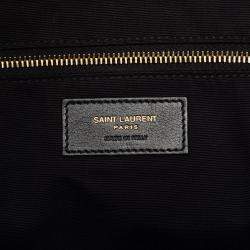 مملوكة مسبقًا حقيبة تسوق سان لوران باريس إيكار ماكسي مبطن جلد حمل أسود
