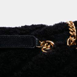 Pre Owned حقيبة كتف سان لوران باريس لولو شيرلينغ سوداء وسط