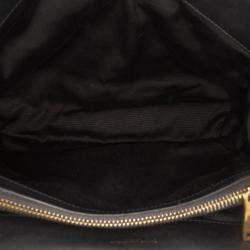 Pre Owned حقيبة كتف سان لوران باريس لولو شيرلينغ سوداء وسط