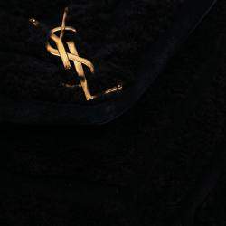 Pre Owned حقيبة كتف سان لوران باريس لولو شيرلينغ سوداء وسط