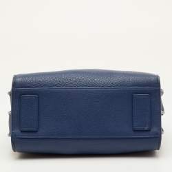 مملوكة مسبقًا Saint Laurent Sac De Jour Baby Navy Blue Leather Tote