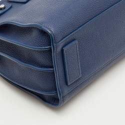 مملوكة مسبقًا Saint Laurent Sac De Jour Baby Navy Blue Leather Tote