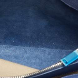 مملوكة مسبقًا Saint Laurent Sac De Jour Baby Navy Blue Leather Tote