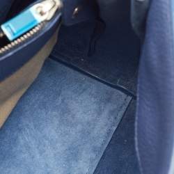 مملوكة مسبقًا Saint Laurent Sac De Jour Baby Navy Blue Leather Tote