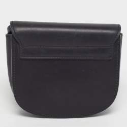 Pre Owned Saint Laurent Kaia Small Black Leather Shoulder Bag