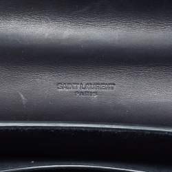 Pre Owned Saint Laurent Kaia Small Black Leather Shoulder Bag