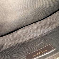 Pre Owned Saint Laurent Paris Brown, Red Canvas Le Monogram Camera Crossbody Bag