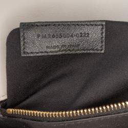 Pre Owned Saint Laurent Paris Brown Large Quilted Lambskin Sade Clutch