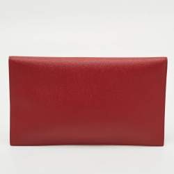Pre Owned Saint Laurent Uptown Red Leather Pouch