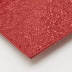 Pre Owned Saint Laurent Uptown Red Leather Pouch