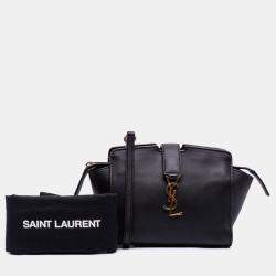 مملوكة مسبقًا Saint Laurent Paris Black Toy Leather Monogram Cabas