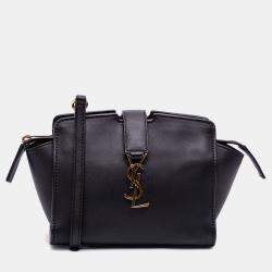 مملوكة مسبقًا Saint Laurent Paris Black Toy Leather Monogram Cabas