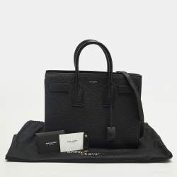 Pre Owned Saint Laurent Classic Sac De Jour Small Black Leather Tote