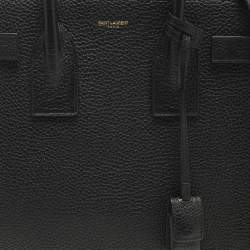 Pre Owned Saint Laurent Classic Sac De Jour Small Black Leather Tote