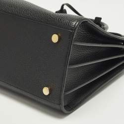 Pre Owned Saint Laurent Classic Sac De Jour Small Black Leather Tote