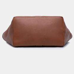 Pre Owned Saint Laurent Paris Brown Leather Y Tote