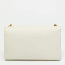 مملوكة مسبقًا حقيبة كتف سان لوران جلد بيج متوسطة كيت