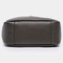 Pre Owned Saint Laurent Paris Brown Small Grained Calfskin Supple Le 5 a 7 Soft Hobo