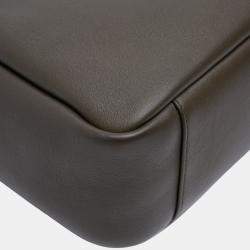 Pre Owned Saint Laurent Paris Brown Small Grained Calfskin Supple Le 5 a 7 Soft Hobo