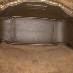 Pre Owned Saint Laurent Paris Brown Small Grained Calfskin Supple Le 5 a 7 Soft Hobo