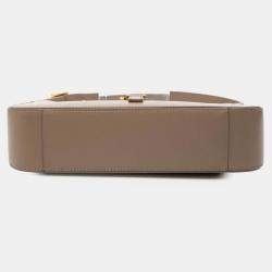 Pre Owned Saint Laurent Paris Beige Smooth Calfskin Le 5 a 7