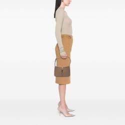 Pre Owned Saint Laurent Paris Beige Smooth Calfskin Le 5 a 7