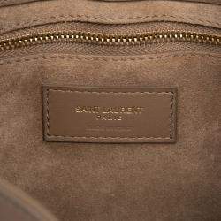 Pre Owned Saint Laurent Paris Beige Smooth Calfskin Le 5 a 7