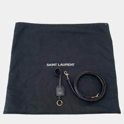Pre Owned Saint Laurent Paris Baby Cabas 2Way Bag Black Leather