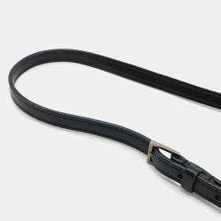 Pre Owned Yves Saint Laurent Saint Laurent Paris Ysl V-Stitched Quilted Leather Shoulder Bag In Black