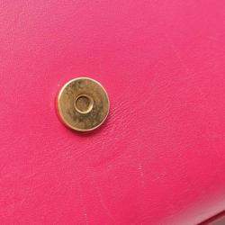 Pre Owned Saint Laurent Kate Monogram Shoulder Bag Leather Pink