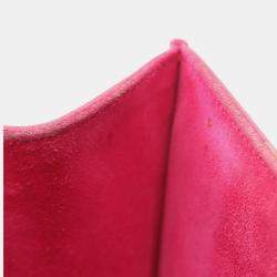 Pre Owned Saint Laurent Kate Monogram Shoulder Bag Leather Pink