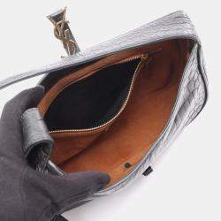 Pre Owned Yves Saint Laurent Le Cassette Handbag Leather Black