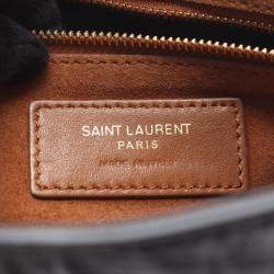 Pre Owned Yves Saint Laurent Le Cassette Handbag Leather Black