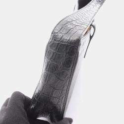 Pre Owned Yves Saint Laurent Le Cassette Handbag Leather Black