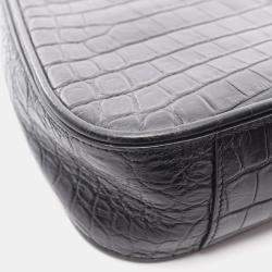 Pre Owned Yves Saint Laurent Le Cassette Handbag Leather Black