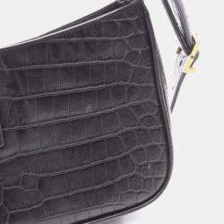 Pre Owned Yves Saint Laurent Le Cassette Handbag Leather Black